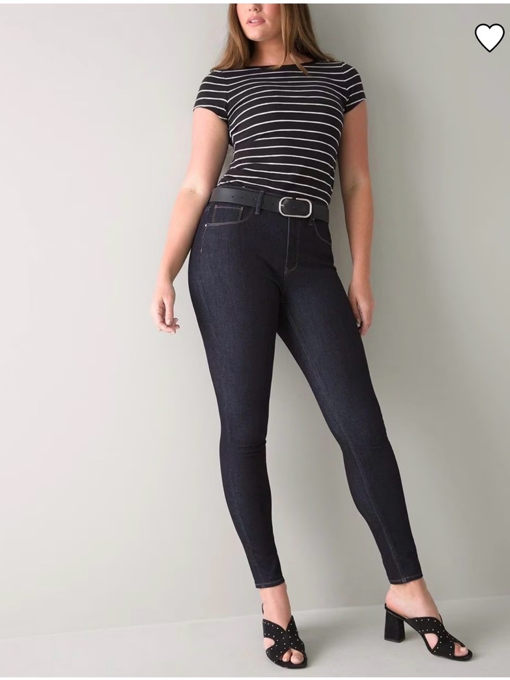 Curvy-Fit High-Rise Skinny Jeans - Short